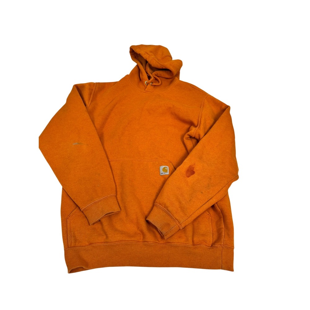 Carhartt Mens K288 Q66 Loose Fit Graphic Sleeve Hoodie Safety Orange Medium